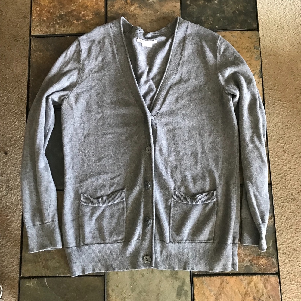 Grey VanHeusen Long Sleeve Cardigan